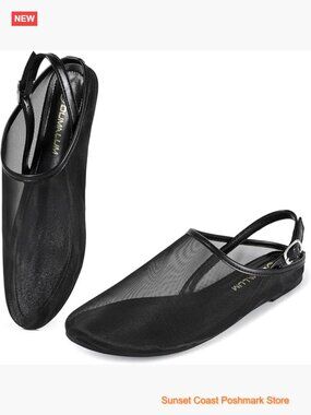 Mesh Mary Jane Ballet Flats Buckle Strap Comfortable Casual Shoes